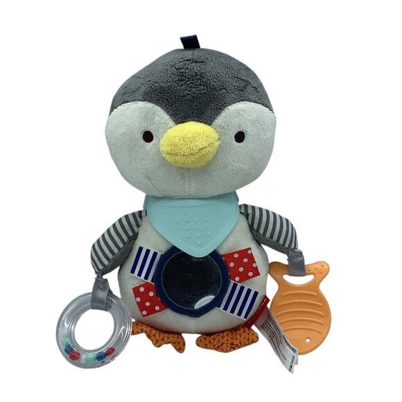 Skip Hop Bandana Buddies Penguin Activity Toy Infant Babies Teether 10" - Picture 1 of 6